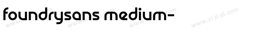 foundrysans medium字体转换